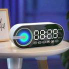 RBT-G30 Mirror Colorful Light Subwoofer Bluetooth Alarm Clock Audio, Spec: Sensor Version (Black) - 2