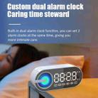 RBT-G30 Mirror Colorful Light Subwoofer Bluetooth Alarm Clock Audio, Spec: Sensor Version (Black) - 4