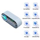 RBT-G30 Mirror Colorful Light Subwoofer Bluetooth Alarm Clock Audio, Spec: Sensor Version (Black) - 6