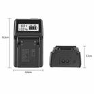 F550/F750/F970 LCD Single Charger Camera Battery Charger, EU Plug - 3