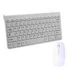 Mini Comfortable Silent Wireless Keyboard And Mouse Set(White) - 1