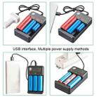 BMAX 18650 3 Slot USB Charging Seat 3.7/4.2V Independent Lithium Battery Charger - 3