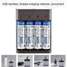 BMAX BH-804U 1.2V AA/AAA Rechargeable Battery Independent 4 Slot USB Charger - 5