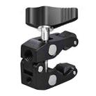 JMSUZ 124124 SLR Camera Rail Adjustable Clamp Crab Clamp (Black) - 1