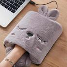 USB Heated Mouse Pad Winter Warm Electric Gloves, Color: 5V Gray - 1