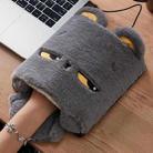 USB Heated Mouse Pad Winter Warm Electric Gloves, Color: 5V Dark Gray - 1