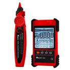 ET616  Rechargeable Adjustable Network Cable Tester Wire Tracker POE Cable Tester (Red) - 1