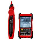 ET618  Rechargeable Adjustable Network Cable Tester Wire Tracker POE Cable Tester (Red) - 1