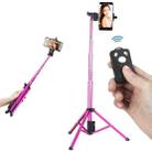 YUNTENG 1688 Selfie Stick Tripod Bluetooth Remote Control Camera Stand(Pink) - 1