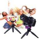 YUNTENG 228 Mini Tripod Camera Desktop Live Bracket Mobile Phone Selfie Frame(Black) - 6