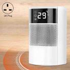 N8 Table Air Heater Indoor Quick Heat Energy Saving Electric Heater,  Specification: UK Plug(White) - 1