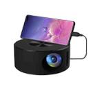 YT200 320 X 180P LED HD Mini Projector USB Powered Support Wired Connection Phone Screen(Black) - 1