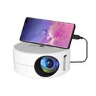 YT200 320 X 180P LED HD Mini Projector USB Powered Support Wired Connection Phone Screen(White) - 1