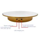 32cm Electric Turntable for Photography With Speed Direction Adjustment, Color: Golden Mirror - 4