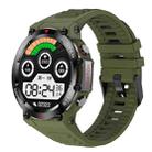 AK45 1.32 Inch Heart Rate/Blood Pressure Monitoring Smart Bluetooth Calling Watch(Green) - 1