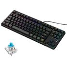Ajazz AK873 87 Keys Mixed Light Version Hot Swap Wired DIY Customized Mechanical Keyboard(Green Shaft) - 1