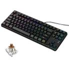 Ajazz AK873 87 Keys Mixed Light Version Hot Swap Wired DIY Customized Mechanical Keyboard(Tea Shaft) - 1