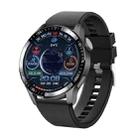 UM93Pro 1.28 Inch Heart Rate/Blood Oxygen Monitoring Bluetooth Calling Watch With NFC Function(Black Silicone) - 1