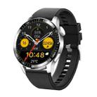 UM93Pro 1.28 Inch Heart Rate/Blood Oxygen Monitoring Bluetooth Calling Watch With NFC Function(Silver Silicone) - 1