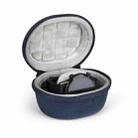 EVA Smartwatch Storage Case Universal Fleece Watch Storage Bag With Carabiner(Blue) - 1