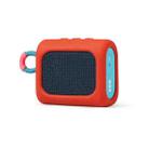 For JBL GO3 Dust-proof Silicone Case Anti-fall Speaker Case(Red) - 1