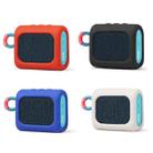 For JBL GO3 Dust-proof Silicone Case Anti-fall Speaker Case(Red) - 3
