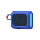 For JBL GO3 Dust-proof Silicone Case Anti-fall Speaker Case(Blue) - 1