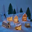 Christmas Mini Landscape Decoration Ornaments Photography Props(Paper Art House) - 1