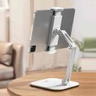 SSKY X27 Tablet Computer Desktop Mobile Phone Adjustable Support Frame, Style: Double Arms (White) - 1