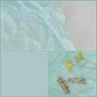 5 Packs Colored Pleated Sydney Paper Ornaments Decorated Photography Background(Sky Blue) - 1