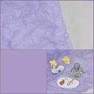 5 Packs Colored Pleated Sydney Paper Ornaments Decorated Photography Background(Taro Purple) - 1