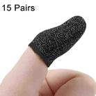 15 Pairs  18 Needles Gaming Finger Glove Anti-sweat and Non-slip Glove,Color: Copper Black Trim - 1