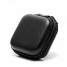 Retro Leather USB Data Cable Storage Bag Earphone Headset Case Pouch Box(Black) - 1