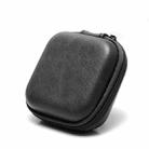 Retro Leather USB Data Cable Storage Bag Earphone Headset Case Pouch Box(Gray) - 1