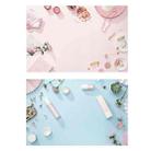 3D Double-Sided Matte Photography Background Paper(Fresh Makeup Bath) - 1