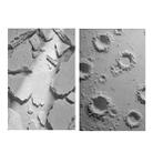 3D Double-Sided Matte Photography Background Paper(Broken Plaster+Lunar Surface) - 1