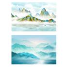 3D Double-Sided Matte Photography Background Paper(National Wind Landscape 1) - 1