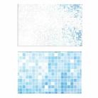 3D Double-Sided Matte Photography Background Paper(Blue Square) - 1