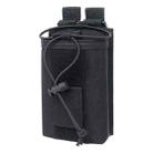 Outdoor Walkie-talkie Protection Bag Storage Belt Pouch(Black) - 1