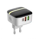 LDNIO A3513Q 32W QC3.0 3 USB Ports Phone Adapter EU Plug with Type-C Cable - 1