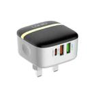 LDNIO A3513Q 32W QC3.0 3 USB Ports Phone Adapter UK Plug with Micro USB Cable - 1