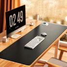 7-speed Temperature Control Leather Heated Mouse Pad Hand Warmer Desk Pad,CN Plug 80 x 40cm Black - 1