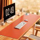 7-speed Temperature Control Leather Heated Mouse Pad Hand Warmer Desk Pad,CN Plug 80 x 40cm Brown - 1