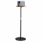 SSKY L38 Bed Floor Telescoping Table Projector Support, Style: Tray Version (Black) - 1