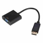 DP to VGA Adapter Wire Square Adapter, Cable Length: 15cm(Black) - 1