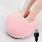 USB Heating Foot Warmer Comfortable Plush Foot Warmer(Pink) - 1