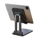 SSKY X5 Desktop Phone Live Foldable Tablet Bracket, Style: Double Rod Tablet Version (Black) - 1