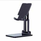 SSKY X5 Desktop Phone Live Foldable Tablet Bracket, Style: Double Rod Phone Version (Black) - 1