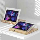 Solid Wood Tablet Painting Stand Adjustable Desktop Stand With Hand Rest(Wood Color) - 1