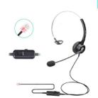 VT200 Single Ear Telephone Headset Operator Headset With Mic,Spec: Crystal Head with Tuning - 1